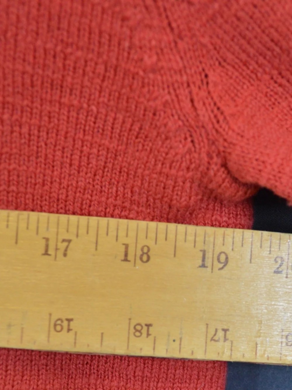 J.Crew Slim Merino Wool V-Neck Sweater Elbow Patches Terracotta Orange Size M